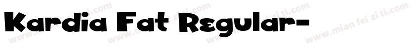 Kardia Fat Regular字体转换